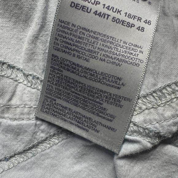 NYDJ Sheri Slim ankle colored denim blue jeans women’s 14 lift tuck technology - Picture 9 of 13